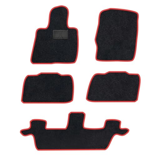 5枚セット 滑り止めカーフロアマット カーペットラグ に適合するエクスプローラー U502 MK5 7人乗り 2011-2019用