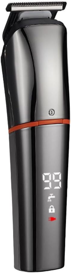 Digital Display Electric Power Multifunctional Hair Clipper Push(Grey 160mm)