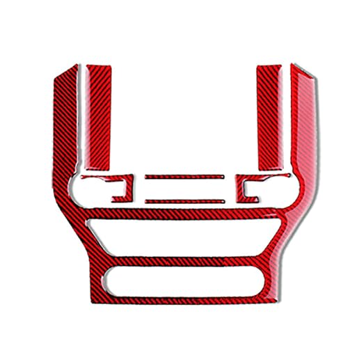 Kit de mise à niveau intérieur de voiture Mustang 2016-2019 en carbone rouge AB