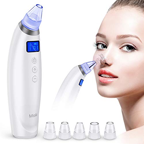Preisvergleich Produktbild Mitesserentferner Porenreiniger Vakuumsauger Mitesser Elektrische Porensauger Akne Mitesser Entfernen Sauger Pickelentferner mit großen LCD Anzeige USB Aufladung 6 Stufen Austauschbare Schönheit Köpfe