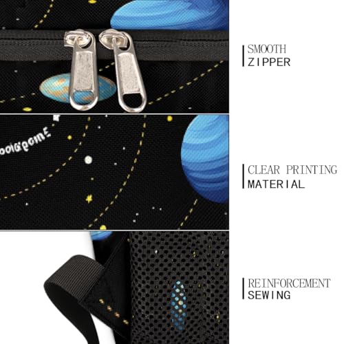 Solar System Space Planet School Backpack for Boys Girls Women Men Lightweight Laptop Casual Daypack Rucksack Backpacks Book Bag3