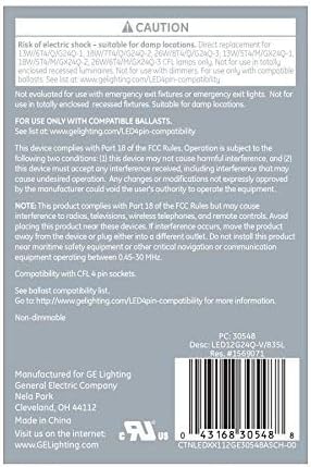 Miniatura 3 de GE Bombilla LED de 26 vatios EQ de 5.3 pulgadas de color blanco brillante vertical para electrodomésticos