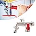 1/2 Brass Faucet - 90 Degree Double Valve Sink Faucet - Home Outdoor Garden Tool - No Water Leakage