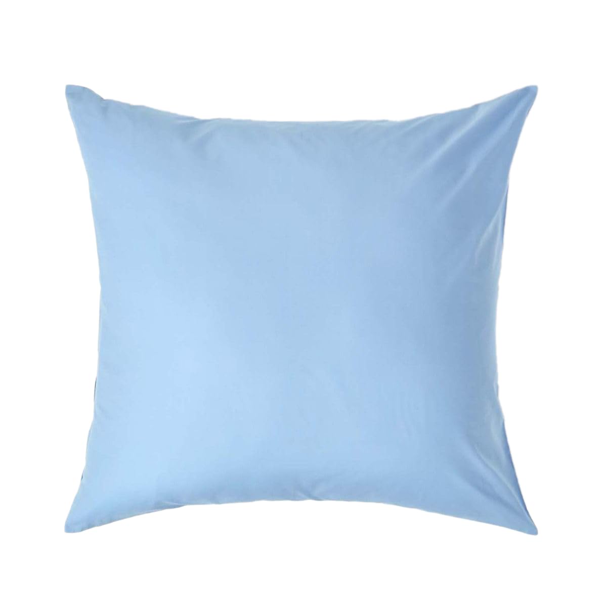 Homescapes Blue Light Pure Egyptian Cotton Euro Size Pillowcase 40 X 40 Cm 200 Tc 400 Thread Count Percale Equivalent Pillow Case With Zip