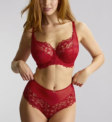 Image of Panache Women's Allure Full Cup Bra - Sheer Lace with Side Sling & Power Mesh Support