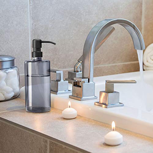 Lamorgift 16 Oz Glass Hand Soap Dispenser - Liquid Dish Soap Dispenser for Kitchen Sink- Bathroom Soap Dispenser with Stainless Steel Pump for Soap, Lotion, Essential Oils (2 Pack) - Thumbnail 4