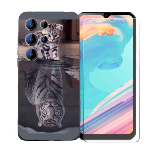 pGYDQQKJP[X Oukitel C1 Plus + KXXN[یtB Aȃ\tgVRP[XیTPUJo[̃P[XJo[ p (6.52") - BST8