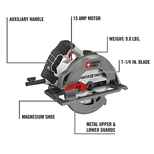 Porter-Cable 7-1/4-Inch Circular Saw, 15-Amp (Pce310) #TOP1