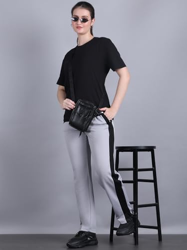 Image of Mack Jonney Colorblock| Relaxed Fit | Cotton Trackpant for Women-M53