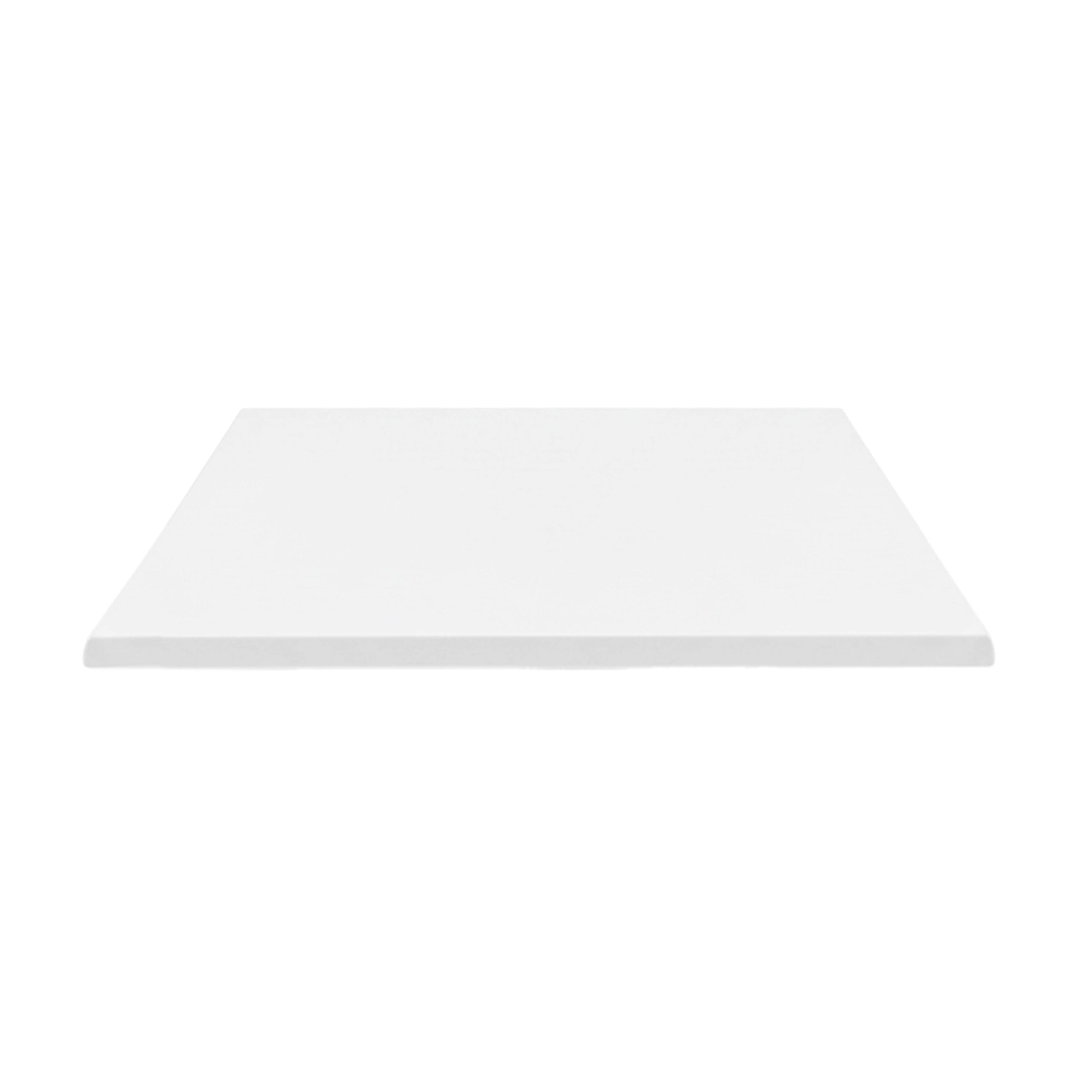 Oviala Plateau de Table carré stratifié 60 x 60 cm Blanc