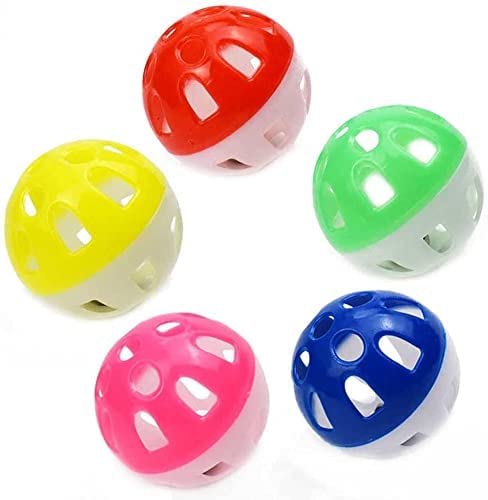 Dog Trust Cat Toy Ball with Bell, Pet Toy Cat Bell Ball Cat Toy with Bell Cat Jingle Balls for Cats Kitten, Plastic Cat Toys Jingle Balls Pounce Chase Rattle Ball Toys Random Color (18 Pcs) (B09V7ZPZ7N) Amazon Price History, Amazon Price Tracker