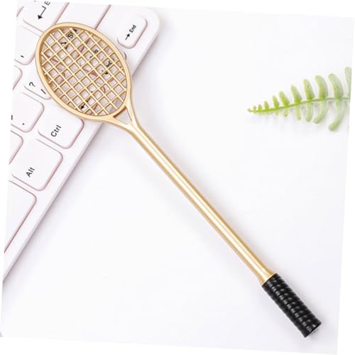 Zerodeko 2pcs Tennis Racket Bolígrafos Gel con Tinta Negra miniatura 2