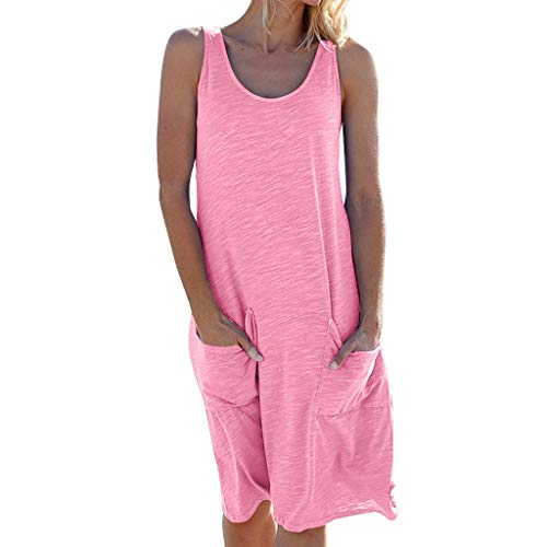 Preisvergleich Produktbild Sisifa Damen Kleider Damenkleider Damen Sommerkleider Urlaubsreisen Sommerkleider Kleider Feste Ärmeltasche Minikleid Partykleid Strandkleid Abendkleid