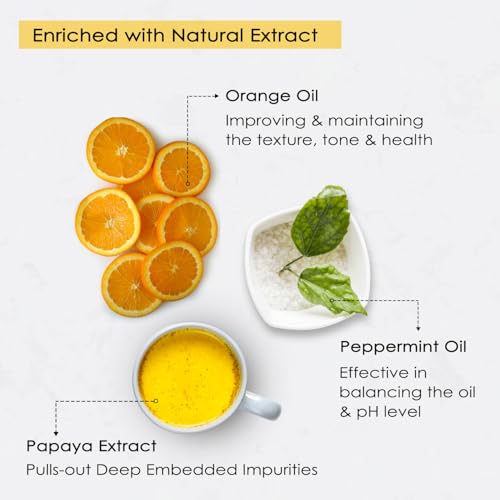 Image of NutriGlow NATURAL'S Advanced Pro Papaya Facial Kit For Toned Up Skin Eliminates Scarring Blemishes & Dark Spot Free Skin, 10gmx6 Each, Pack of 4
