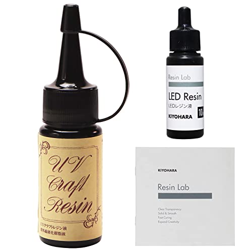 KIYOHARA UV クラフト レジン液 55g Resin Lab レジン ラボ LED レジン液 10g セット UVR55RL10