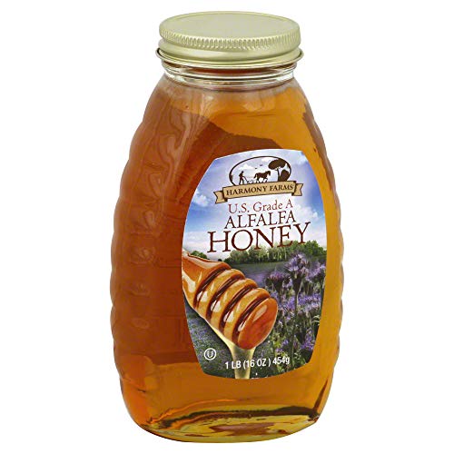 Miel de Alfalfa Harmony Farms, 16 oz, pack de 6
