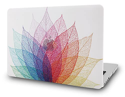 KECC Compatible with MacBook Air 13 inch Case 2010-2017 Release (Old Version) A1466 A1369 Plastic Hard Shell for MacBook Air 13.3 inch, Leaf - Colorful 2
