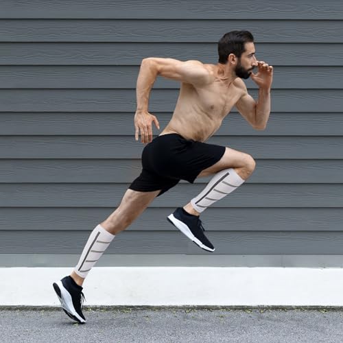 Junely 3 Pairs Calf Compression Sleeve for Men and Women for Support Running Shin Splints Varicose Veins Pain Relief Cycling2