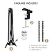 SUNMON Boom Arm - Metal Scissor Mic Boom Arm with 3/8'' to 5/8'' Adapter, K688 Microphone Stand with Cable Sleeve