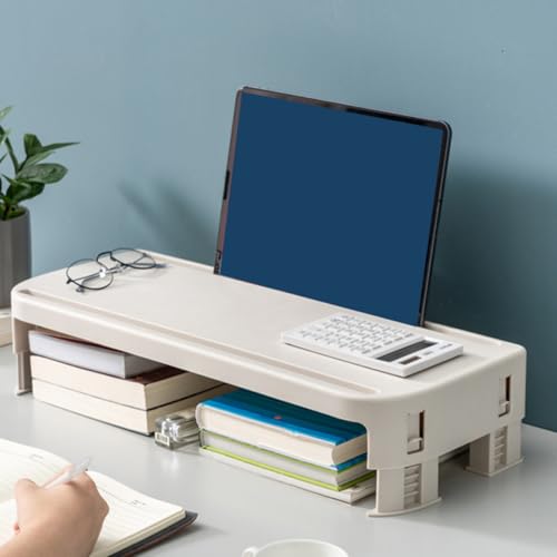 Support surélevé pour ordinateur de bureau en ABS contre le mal de dos