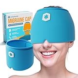 ICEWRAPS Migraine Cap | Form-Fitting Migraine Relief Cap | Headache Relief Cap with 360° Head Coverage | Migraine Relief Products | Sinus Relief | Cold Therapy Headache Cap | Migraine Mask