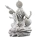 Top Collection Saraswati Statue - Hindu Goddess of Knowledge, Music & Art Sculpture in White Marble Finish- 5.75-Inch Figurine