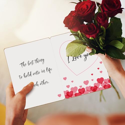 Anniversary Card for Wife Husband,Handmade Bamboo Greeting Card for Anniversary Christmas,Anniversary Card Gifts for Her Him, Best Dating Valentine's Day Birthday Card Gifts for Girlfriend Boyfriend - Image 4