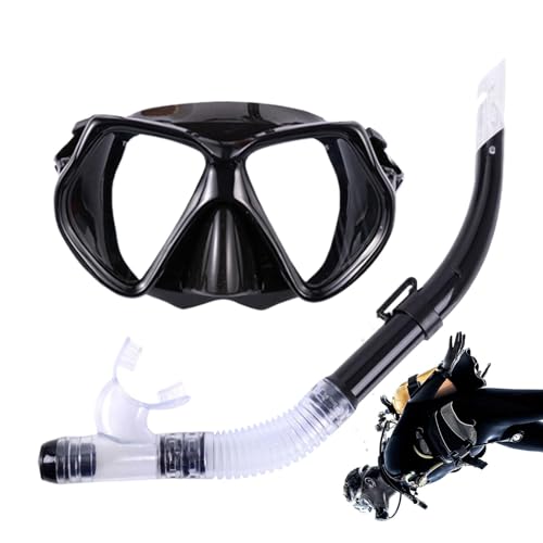 Masque de plongée avec tuba et verre panoramique pour voyage