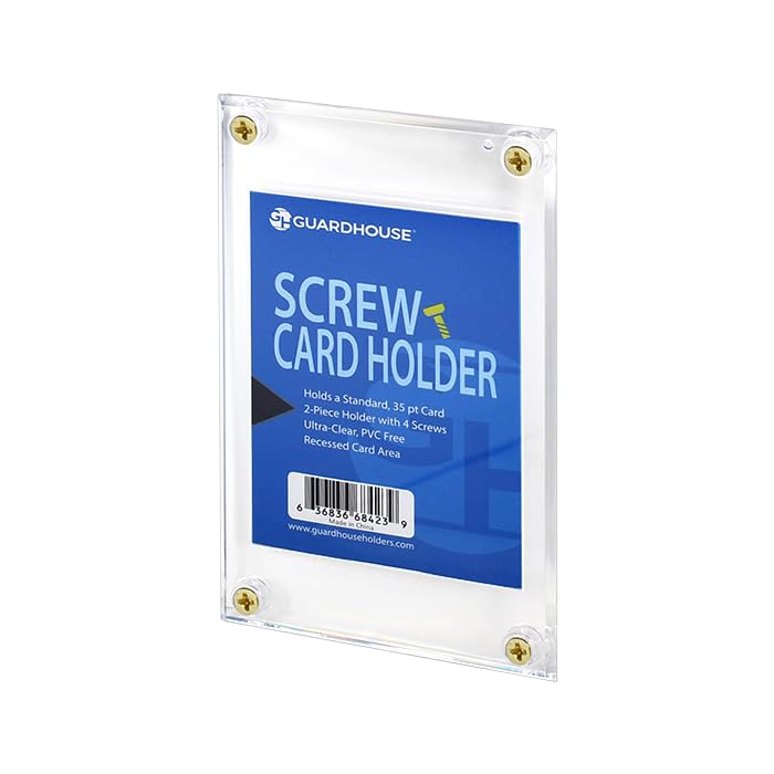 Amazon.com: Guardhouse Screw-Close Trading Card Display Holder