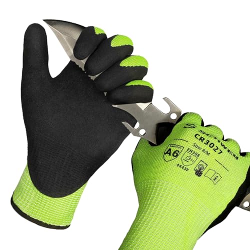 Schwer 2 Pairs Cut Resistant Gloves ANSI A6 Cut...