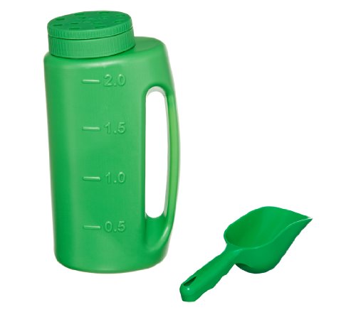Preisvergleich Produktbild Dehner Streudose, Behälter für Streugut inkl. Schaufel, 0.2 kg, grün