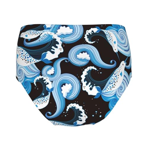 Beautiful Narwhals Girls' Underwear Soft Cotton Little Girls Panties Comfort Briefs2