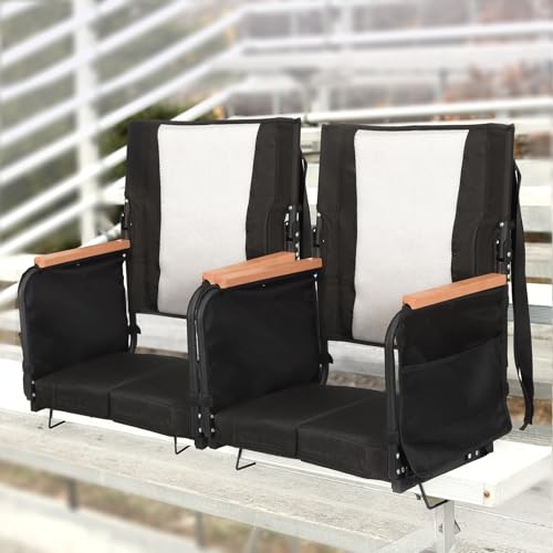 Behairity ZFN03 Extra Wide Stadium Seats With Back Support, Comfy Bleacher Chairs With Back Cushion thumb #5