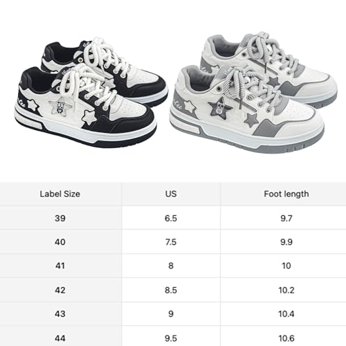 Women's Star Adorable Y2k Chunky Punk Sneakers Platform Heel Walking Travel Street Gift for Women Girls2