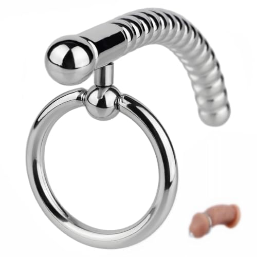 Sonda uretral de metal con anillo de presión para ejercicio fitness