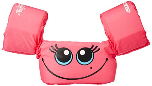 STEARNS Original Puddle Jumper Kids Life Jacket | Life Vest for Children, Pink Smile, 30 - 50 lb.