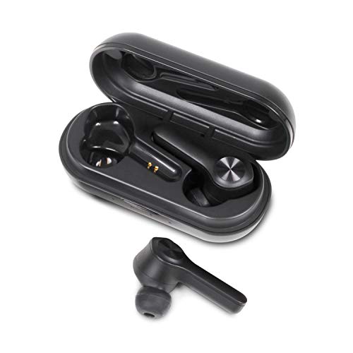 Aluratek Bluetooth 5 True Wireless Earbuds With Built-In Microphone And Rechargeable Case For Smartphone, Iphone (Abhtws01F), Black #TOP5