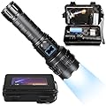 HMFREE Flashlights High Lumens Rechargeable, 1000000 Lumens Hight Lumens Super Bright Handheld LED Flash Light,Powerful Emergency Linternas, Waterproof, Long Lasting, for Hiking Camping Gift