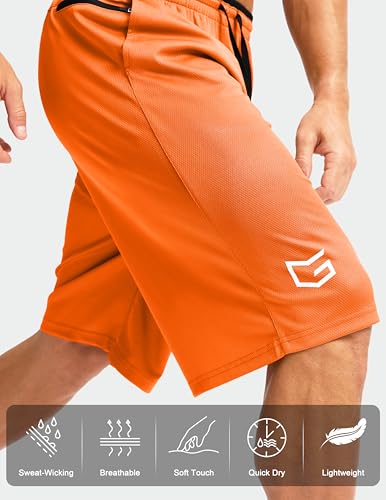 Image of G Gradual Men's Long Basketball Gym Shorts 9 inch /11 inch with Pockets
