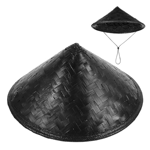 VANZACK Sombrero de Bambú Cosplay Ninja Samurái para Gorro Artesanal Elegante y Transpirable para Actuaciones y Fotografía Accesorio Único para Disfraces Color Aleatorio Color Aleatorio
