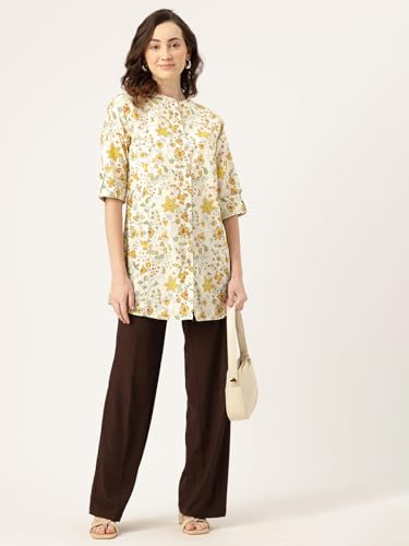 Image of Printed Mandarin Shirt - Casual & Chic (S-3XL)