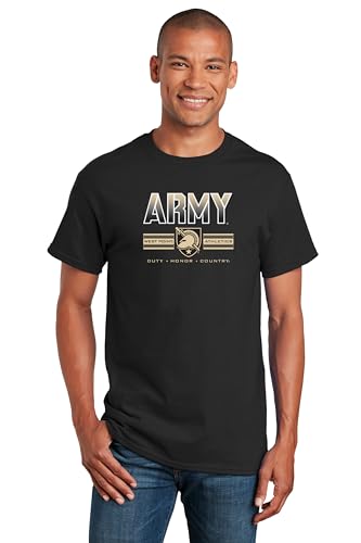 CornBorn Army Black Knights Tee Shirt - Army Full Color Fade Primary Logo - Black - 4X