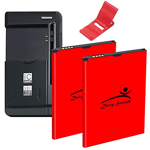 Large Capacity Displaceable Lithium 2X 4600mAh Battery Universal Travel Dock USB/AC Charger Folding Bracket Compatible with LG V10 H901