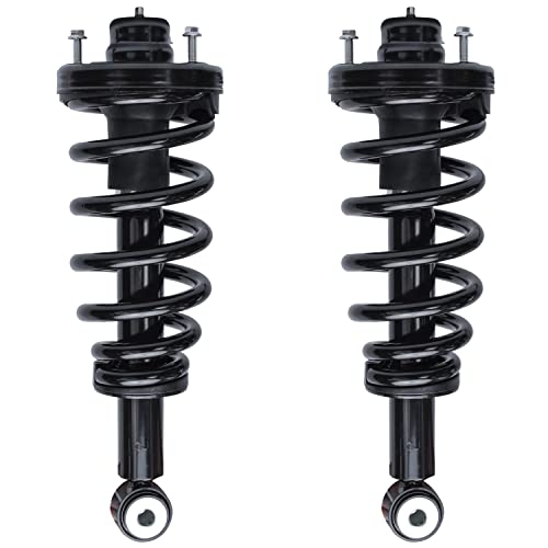 Detroit Axle - Rear Driver and Passenger Side Coil Spring Struts Assembly Replacement for Ford Expedition Lincoln Navigator - [w/o Electronic Suspension]