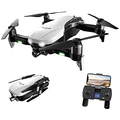 Drone Gps, Drone Gps Plegable Con Cámara 4K Uhd Para Adultos, Quadcopter Con Motor Sin Escobillas, Posicionamiento De Flujo Óptico, Tiempo De Vuelo De 27 Minutos