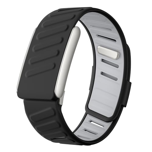 Image of VEMIGON Silicone Sport Band Compatible with Whoop 5.0 One /Peak, Life /MG, Breathable, Adjustable Waterproof Replacement Wristband Strap with Stainless Steel Frame Connector, NOT for Gen 4.0(Band only)
