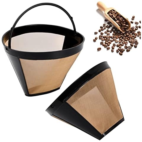 Zsanhua 2PCS Reusable Stainless Steel Coffee Filter Cover