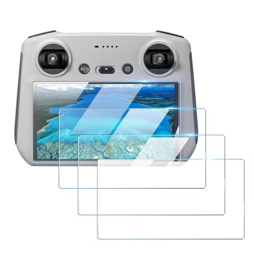 Protezione Pellicola per DJI Mini 4 Pro/Mini 3 Pro schermo controllo Telecomando Monitor, 3 pezzi...