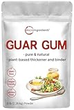 Guar Gum Powder, 5lb (80oz) | Planted-Based Source from Guar Beans | Unflavored Thickening Agent for Cooking & Baking | Low Calories with High Fiber | Non-GMO, Gluten Free, Keto Friendly
