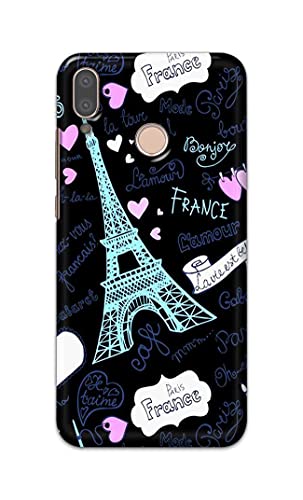 Image of PRINTFIDAA Lovers Famous Place Eiffel Tower in Paris Printed Designer Hard Back Case Cover for Huawei P20 Lite /Huawei Nova 3e, ANE-LX1, ANE-LX2, ANE-LX3, ANE-LX2J -(SF) MVN1003